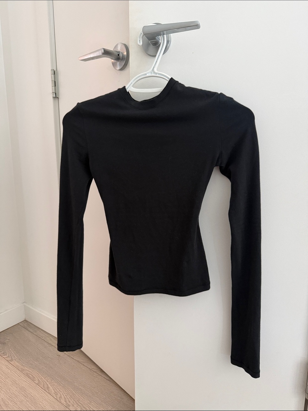 Skims cotton jersey long sleeve t-shirt